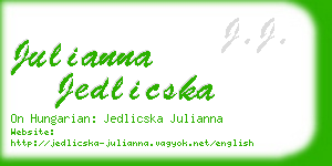 julianna jedlicska business card